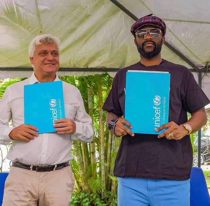 Fally Ipupa et unicef_photo des droits tiers