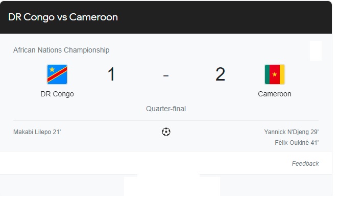 RDC Vs Cameroun