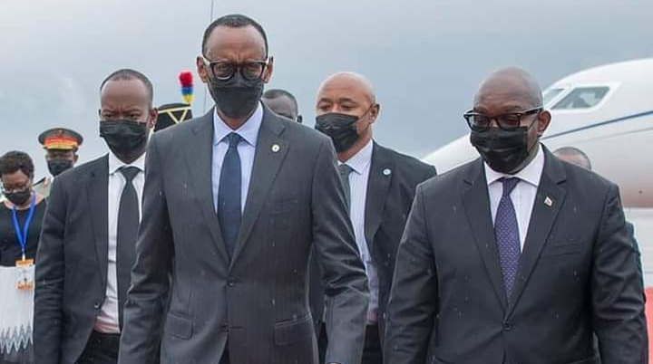 Paul Kagame et Sama Lukonde a Kinshasa