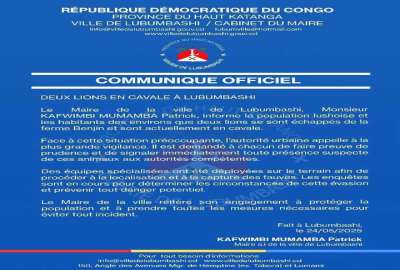 Communiqué d'annonce
