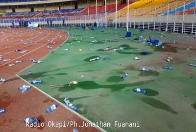 Destruction au stade de martyrs