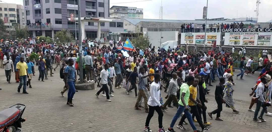 Marche à Goma