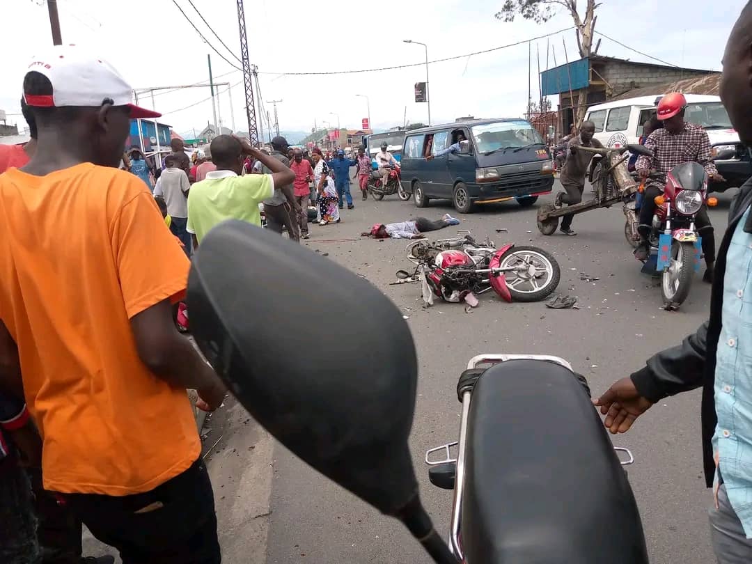 Goma : 2 journalistes et 1 motard meurent dans un accident de circulation