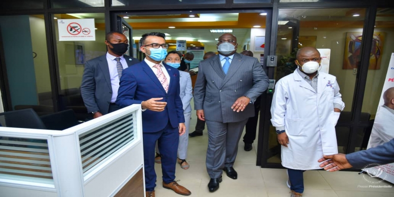 Felix Tshisekedi au Centre médical Diamant_Photo présidence