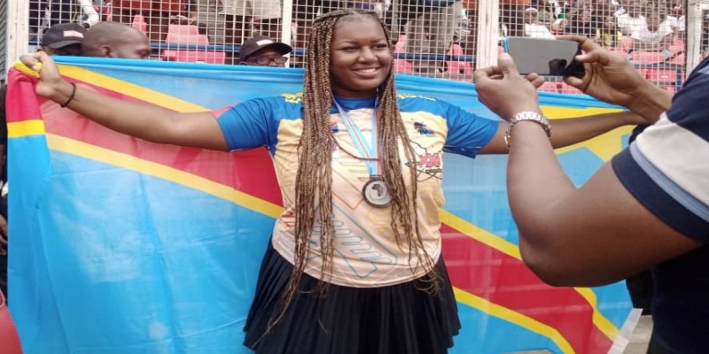 IXes jeux de la Francophonie : Yelene Mukoka remporte pour la RDC la médaille d'argent en lancer du javelot