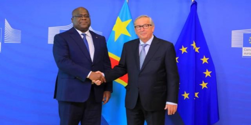 Président Félix Tshisekedi au siège de l'Union européenne_Photo tiers