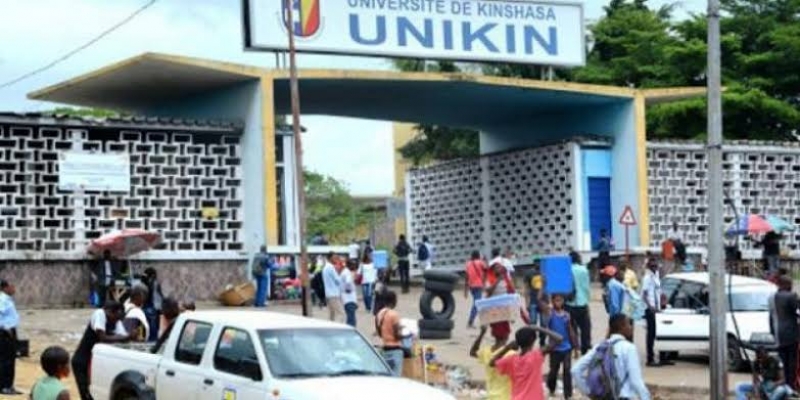 L'entrée de l'Université de Kinshasa, photo droit de tiers