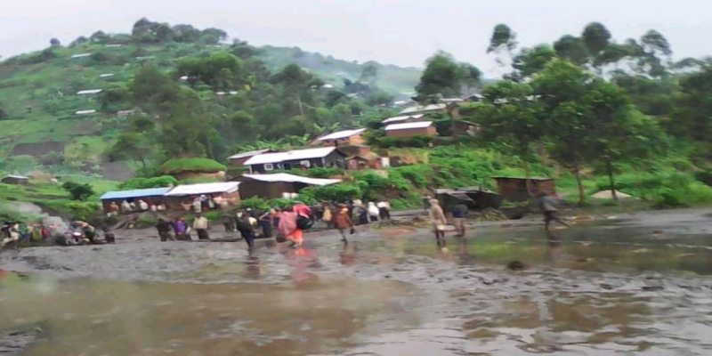 Masisi éboulement par la pluie