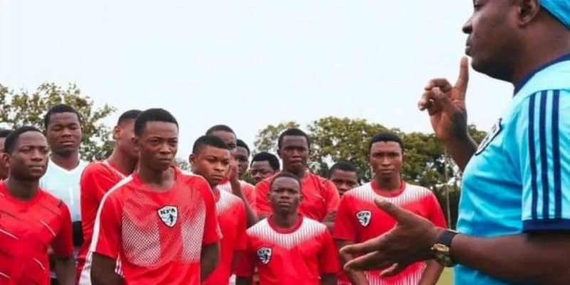 Les joueurs de l'académie de Mazembe