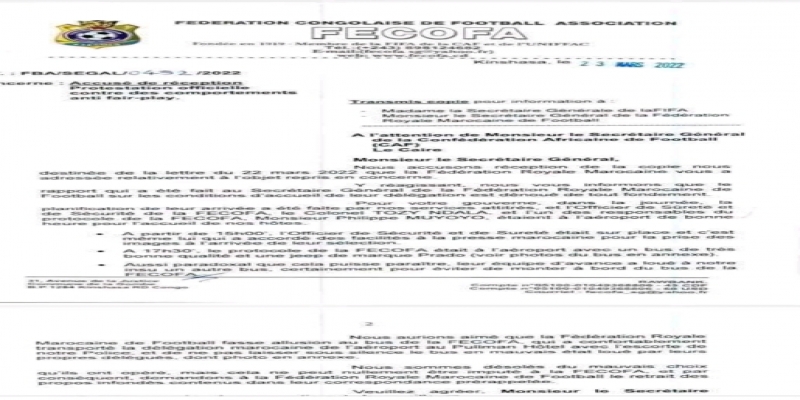 correspondanc Fecofa