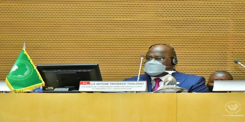 Felix Antoine Tshisekedi Président de l’Union Africaine_Photo Presse présidentielle