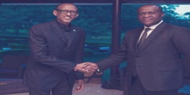 Fortunat Biselele et Paul Kagame