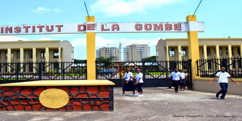 C'est à l'Institut de la Gombe que le Chef de l'Etat a donné le go de la reprise des cours, lundi 10 août 2020, après 4 mois de l'Etat d'urgence. Photo Radio Okapi