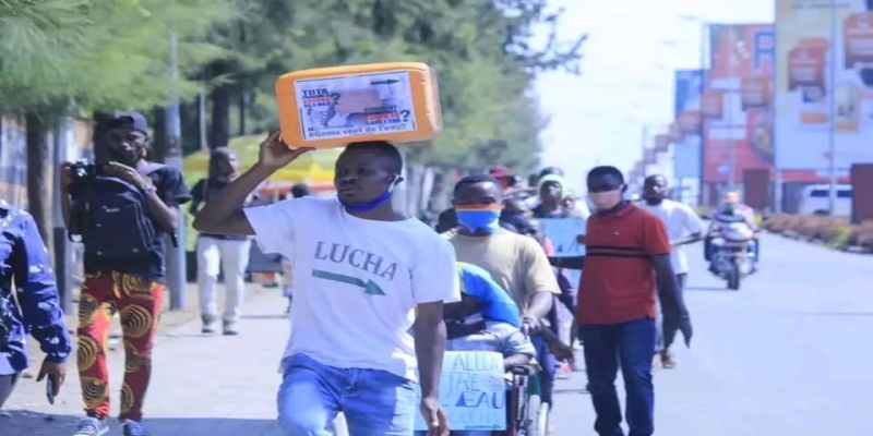 Carrence d'eau à Goma : 6 militants de Lucha interpellés au cours d'une manifestation pacifique