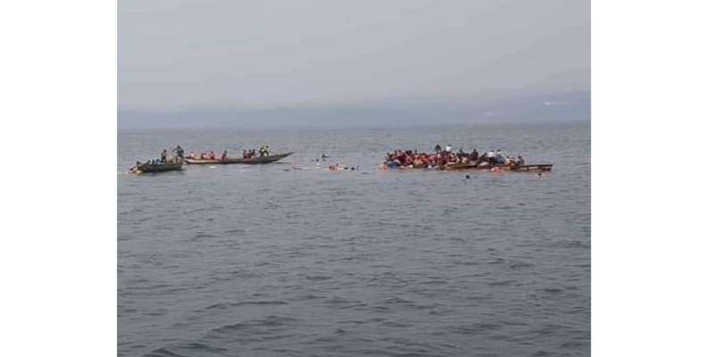 Le chavirement d’une pirogue sur le lac Kivu_photo tiers