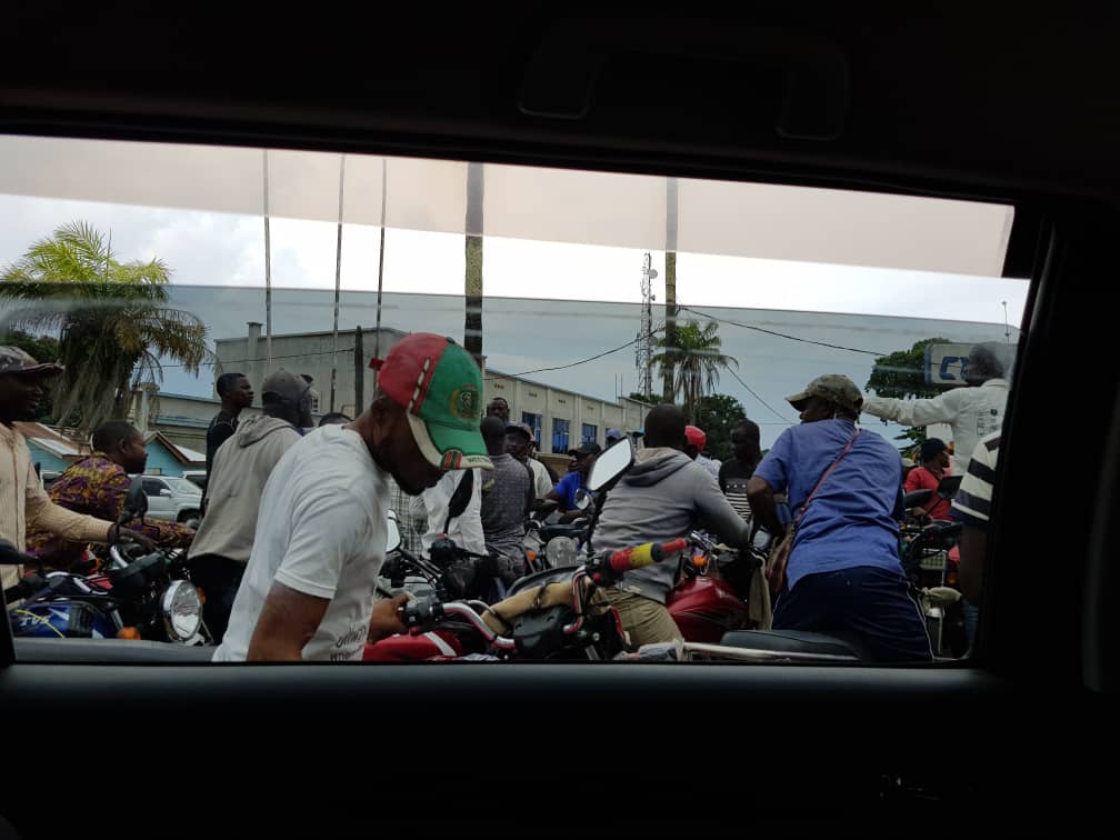 Motards dans la rue Kisangani