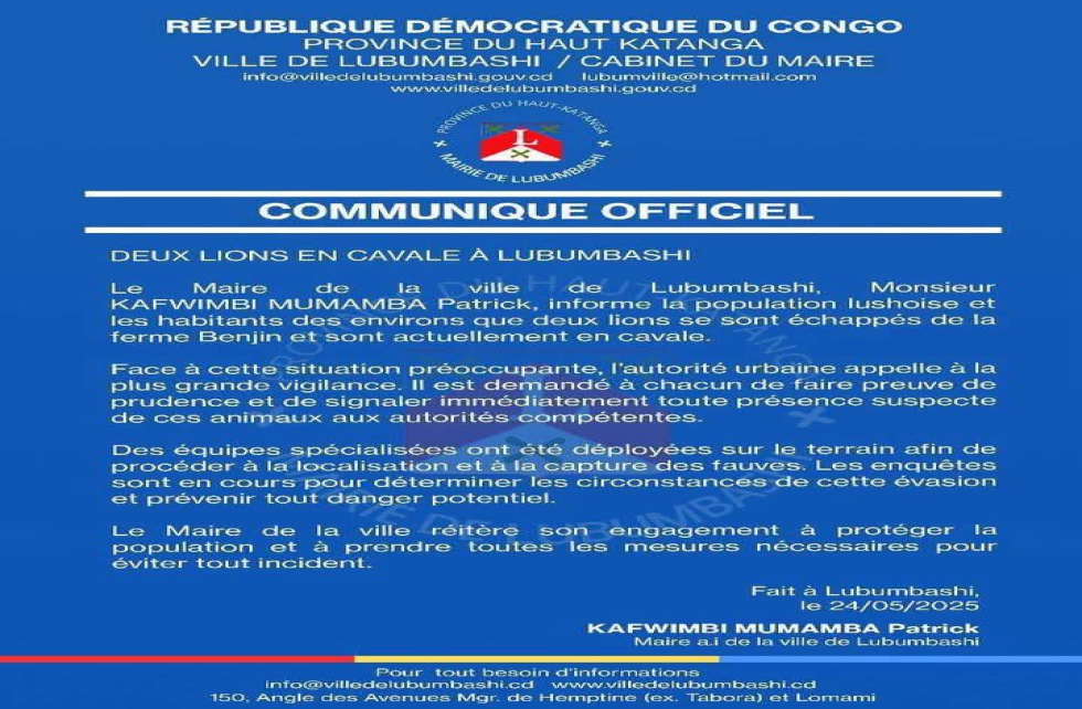 Communiqué d'annonce