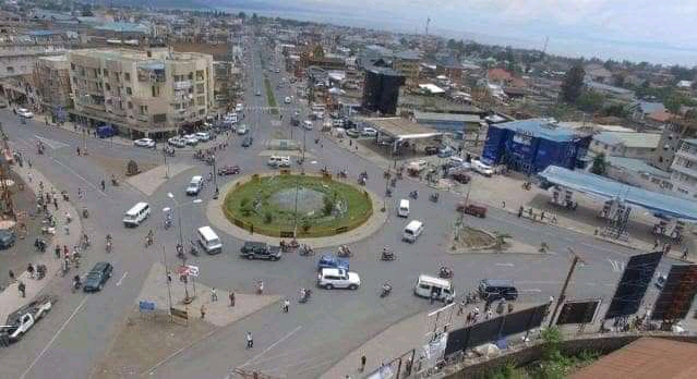 Goma vue de la ville_photo des droits tiers