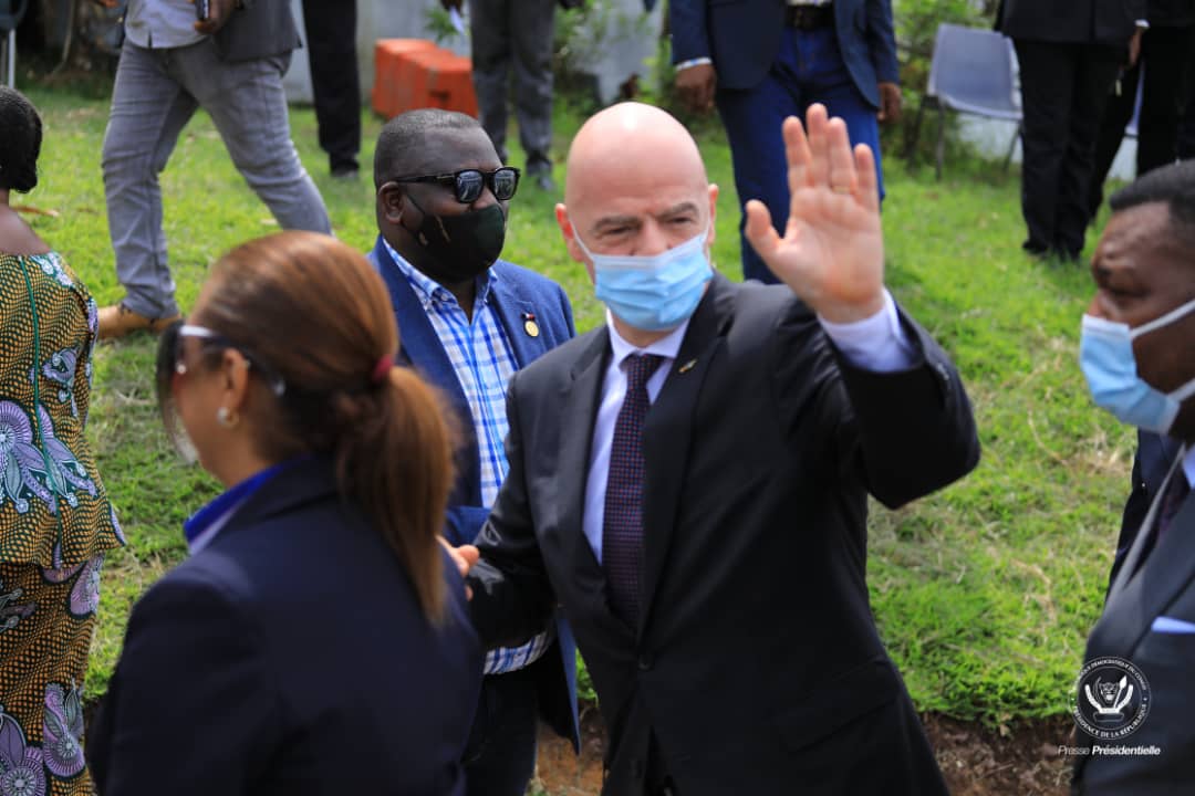 Président de la FIFA, Gianni Infantino arrivé à Kinshasa