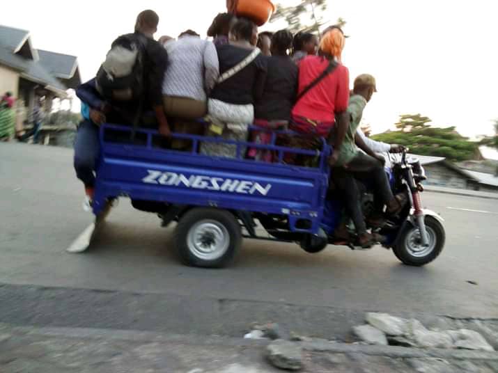 Goma  perturbation du transport