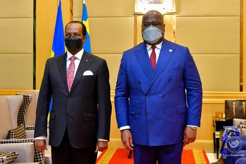 FelixTshisekedi et l'ambassadeur rwandais en RDC